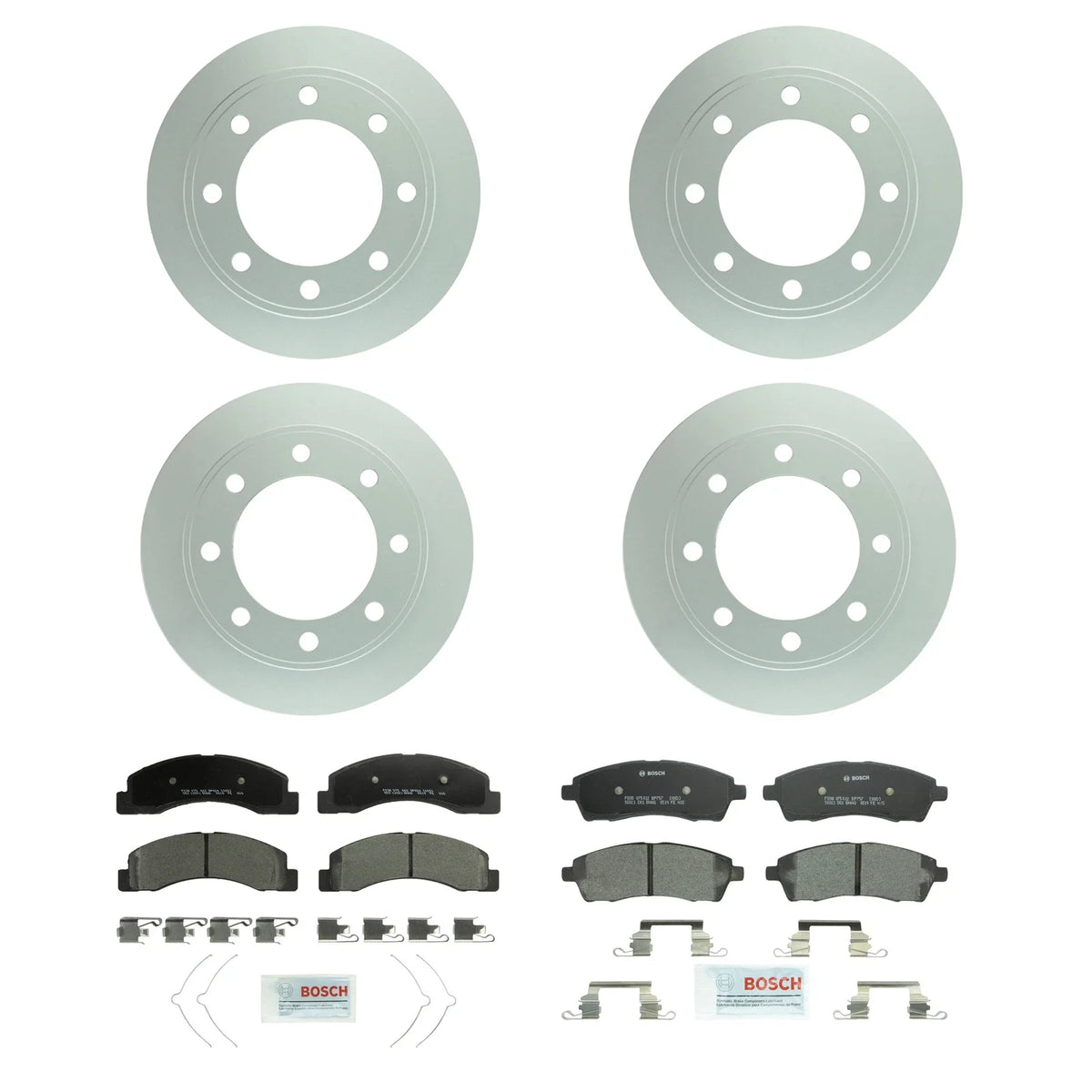 Brake Kit Disc Rotors & Semi-Met Pads for Ford (330.7mm & 325.8mm)