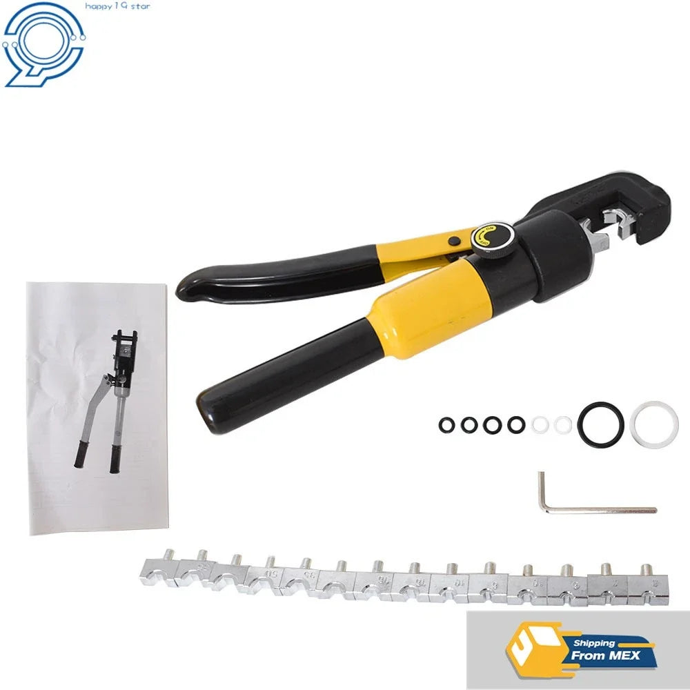 Hydraulic Wire Crimper for Battery Cable Lug Terminals (10 Ton)