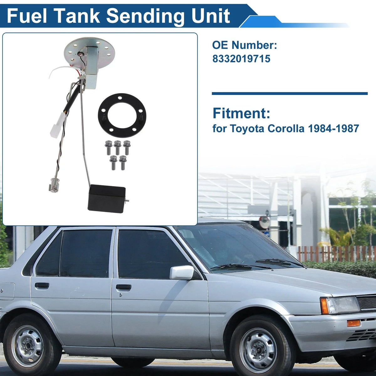 Fuel Level Sending Unit Module for Toyota Corolla (1984–1987) No. 8332019715