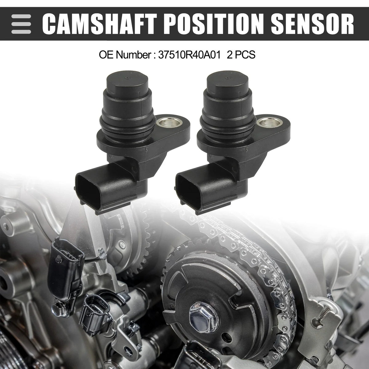 2pcs Camshaft Position Sensor for Honda CR-V (2010–2014) No. 37510R40A01