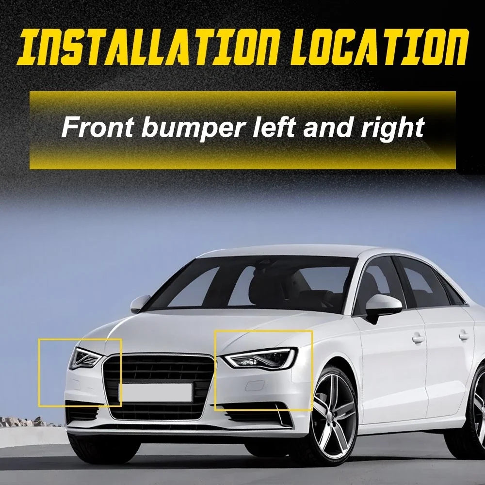 2X Bumper Bracket for Audi A3 (2015–2018) Front Driver Passenger Side EV