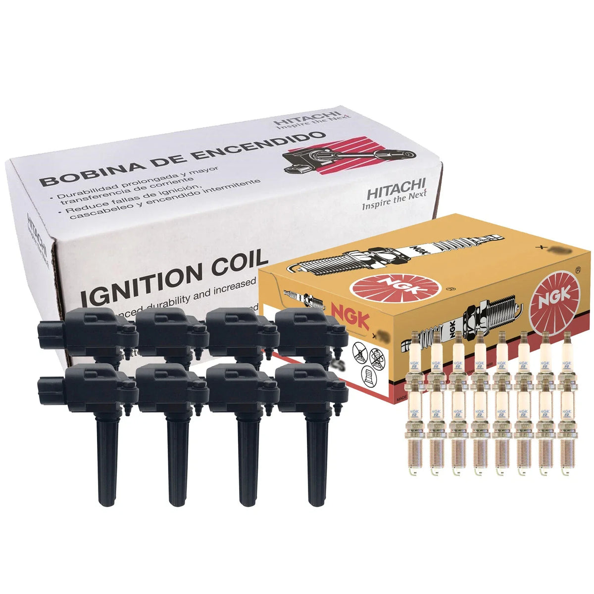 Set of 8 Ignition Coils & 16 Spark Plugs for Chrysler Dodge