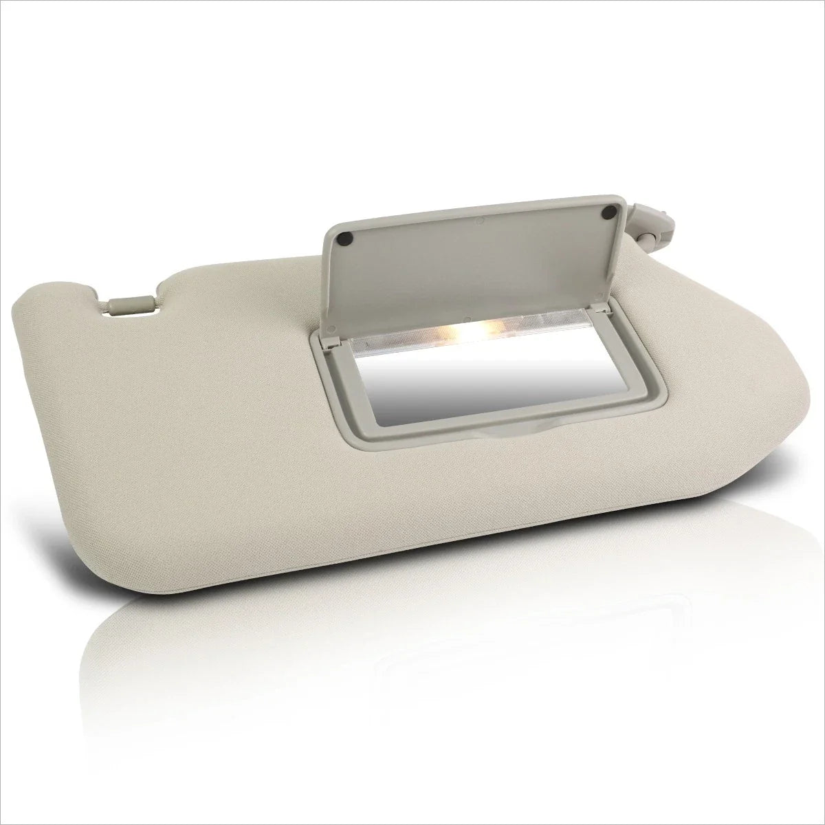 Passenger Side Sun Visor for Pathfinder QX60 (2013–2014) w/Vanity Light Grey