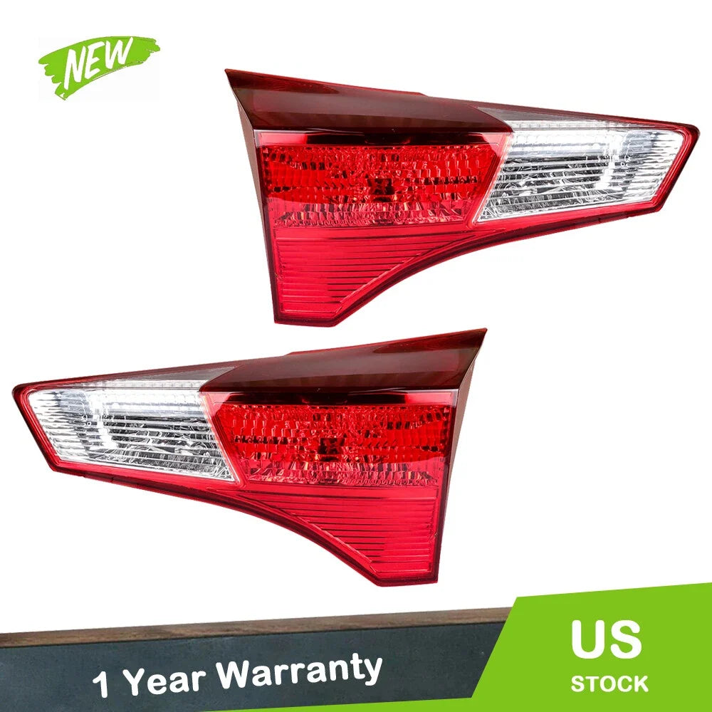 Set of 2 Rear Chrome Tail Lights for Toyota RAV4 (2013–2015)