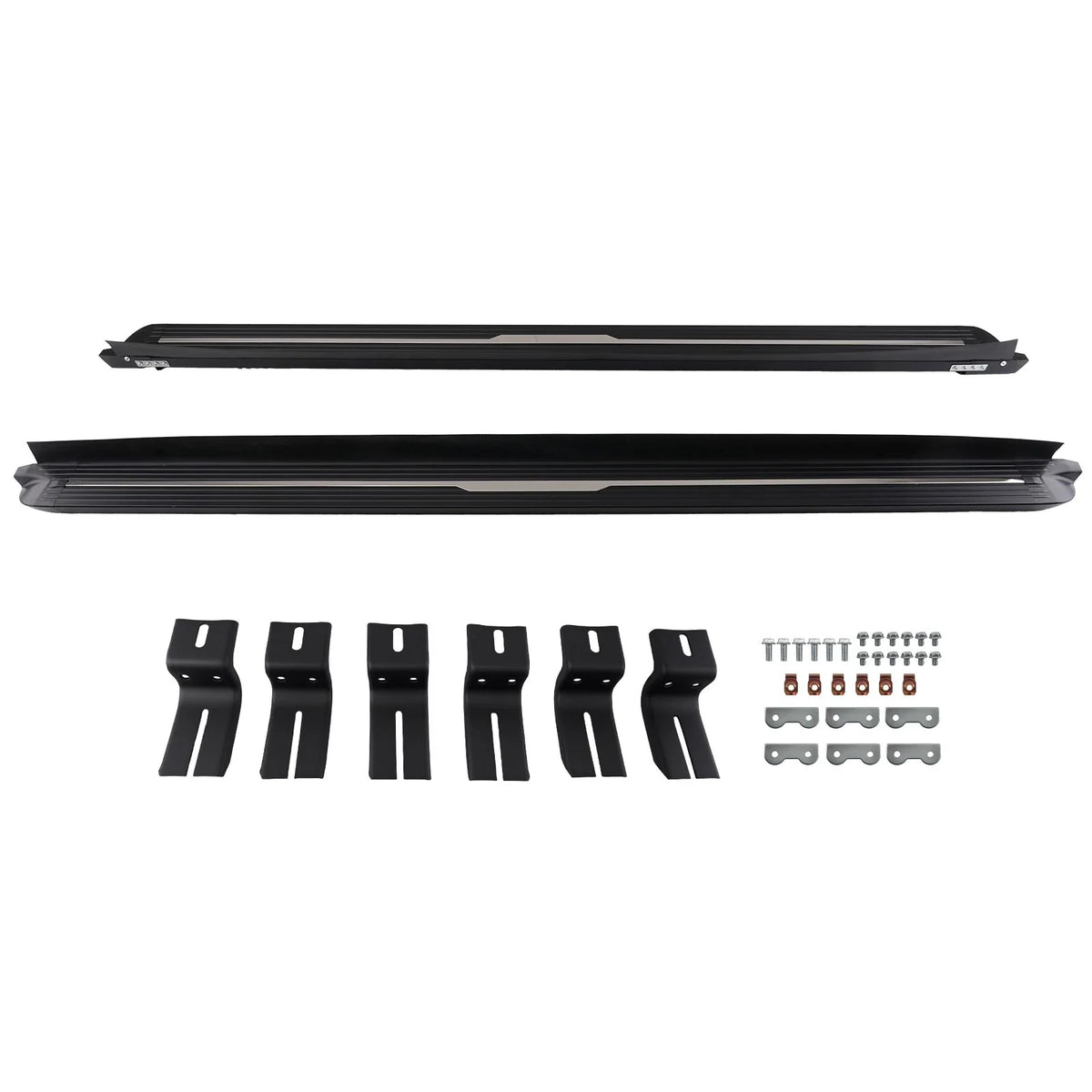 Black Silver Set of 2 Nerf Bars for Ford Explorer Running Boards 2020-2026