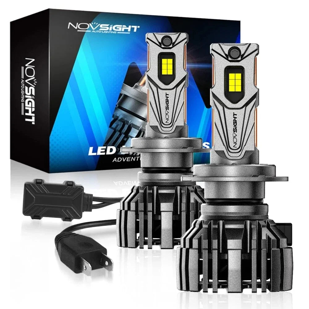 LED Headlight Bulbs H7 (2X, 30000LM, Canbus Ready) for NOVSIGHT