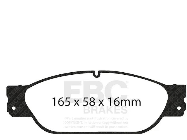 Front Brake Pads for Jaguar Vanden Plas (2005) ZJ835HC