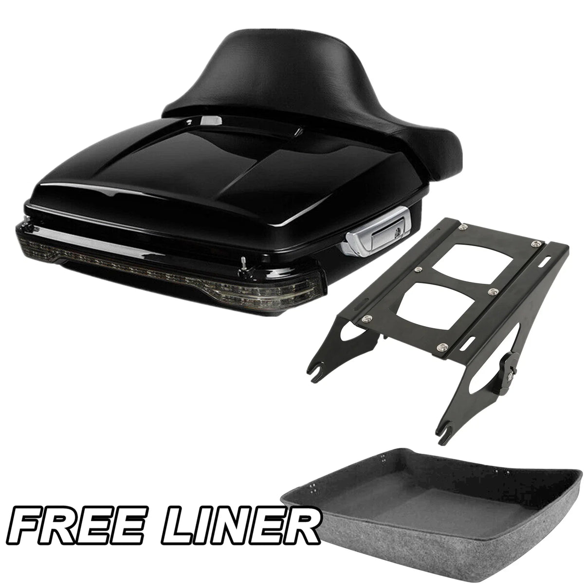 Chopped Trunk Pad for Harley Touring Glide Tail Light Mount (2014-2023)