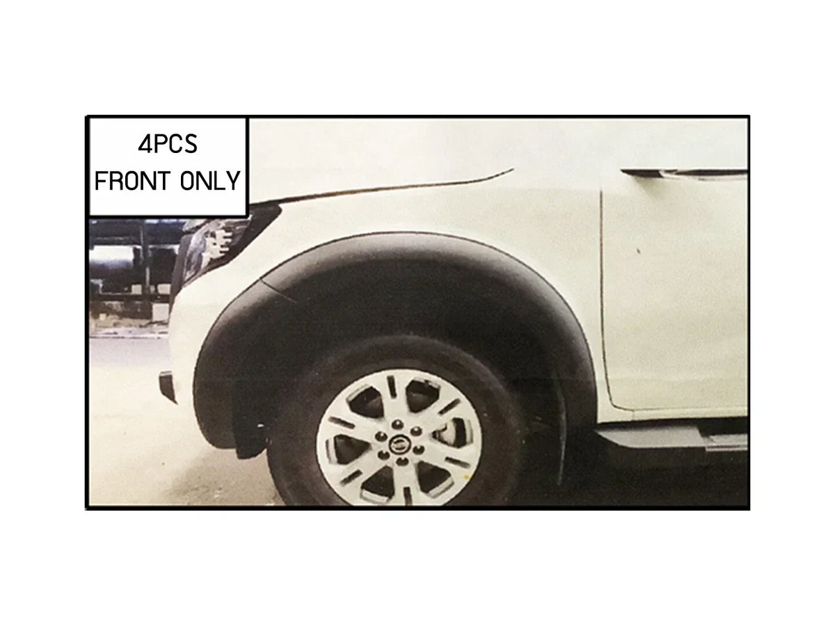 Front Matte Black Fender Flares for 2021-2022 Nissan Navara