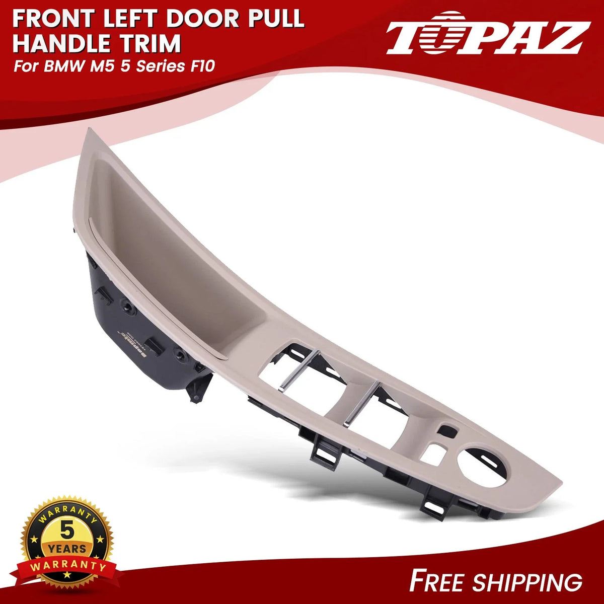 Front Left Door Pull Handle Trim for BMW M5 5 Series (2011–2017)
