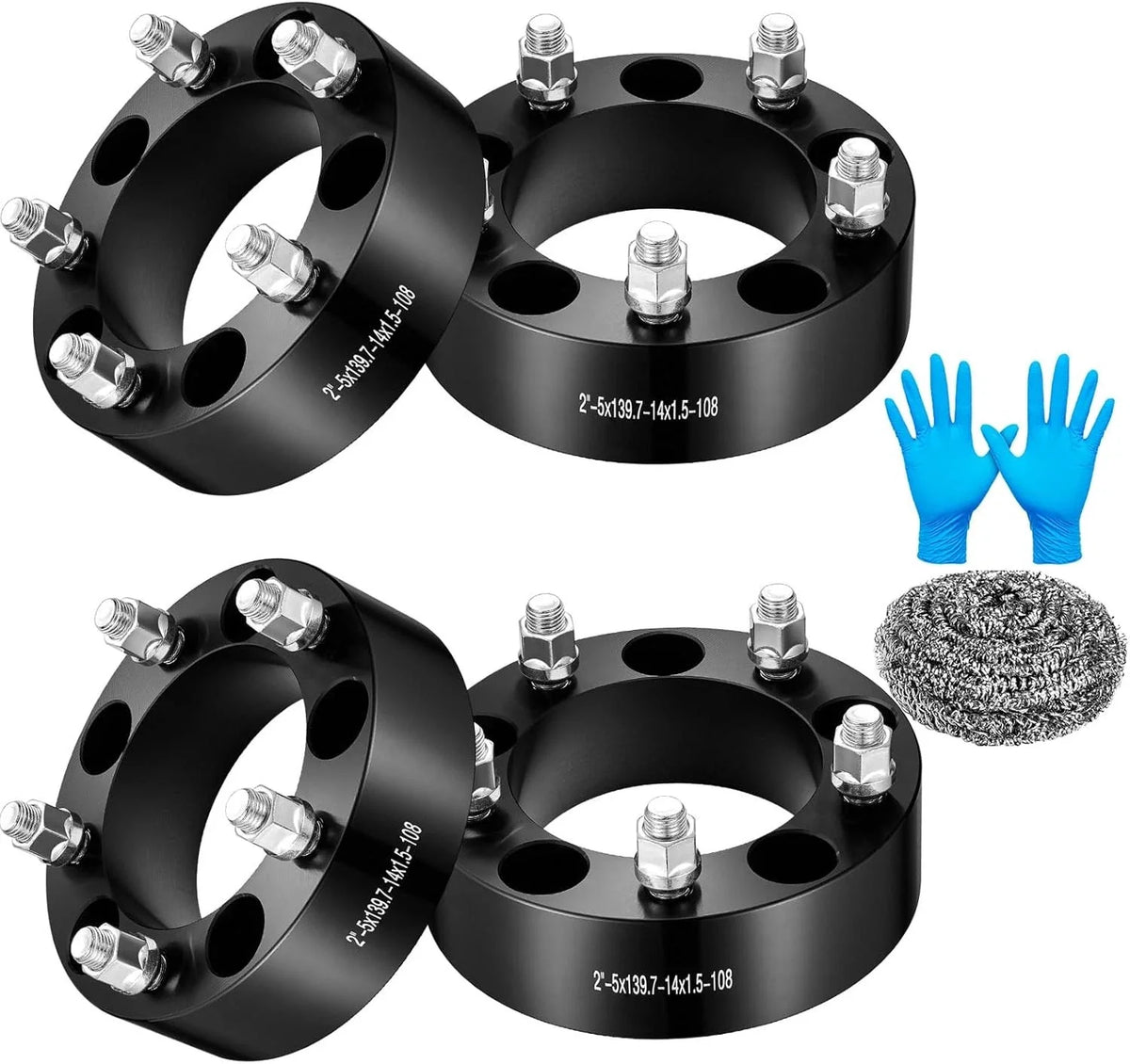 4-Piece Wheel Spacer Set 2 Inch 5x5.5 for Ram 1500 2012 to 2018
