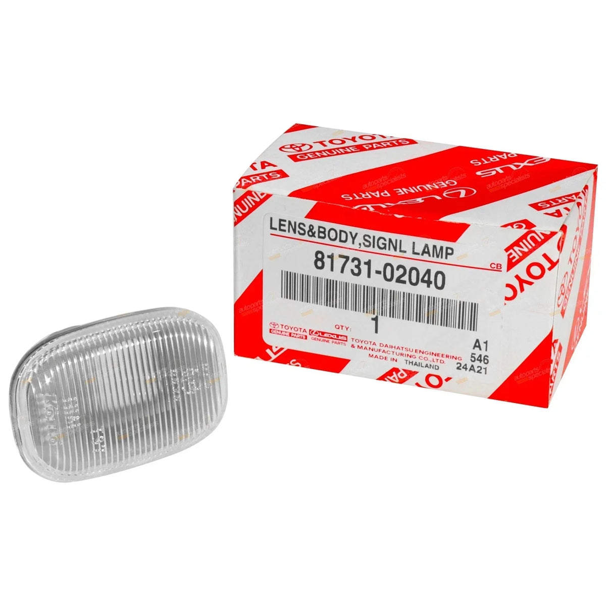 Clear Side Indicator Repeater for Toyota Hilux N70 - Genuine
