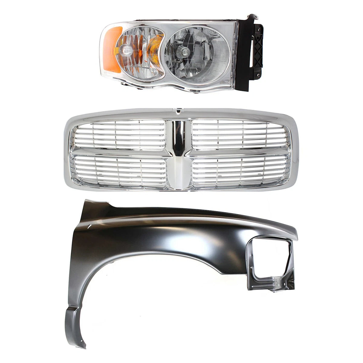 Headlight Kit for Dodge Ram 1500 (2002–2005) Passenger Side Halogen