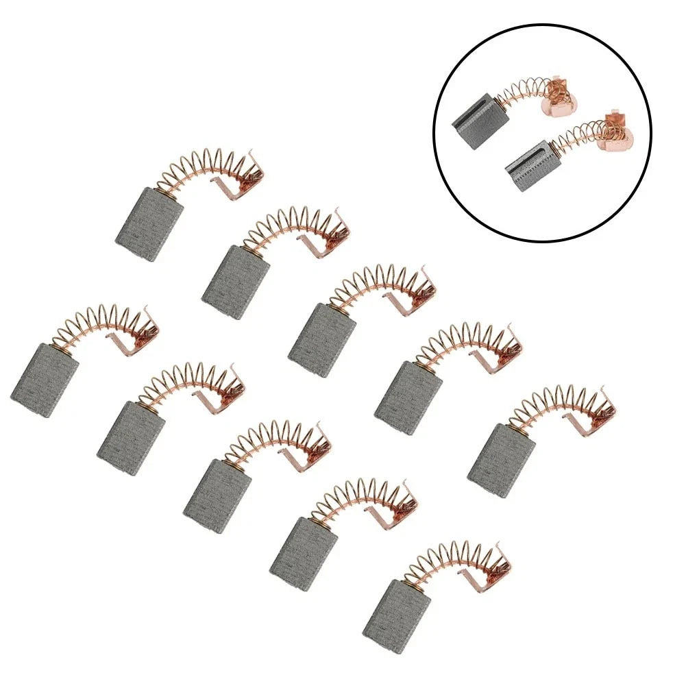 10 Pairs Carbon Brushes for Angle Grinder Motor (Power Tool)