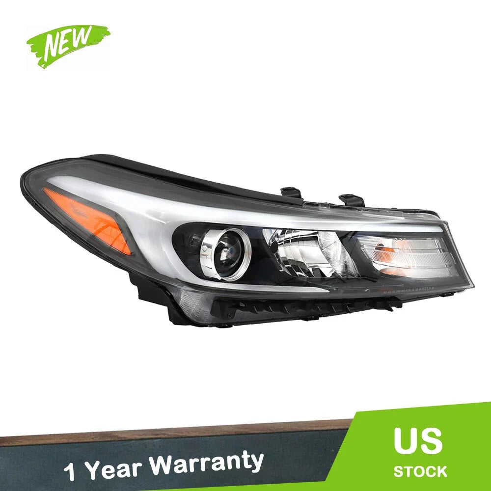 Halogen Clear Headlight for Kia Forte (2017–2018) Right Side