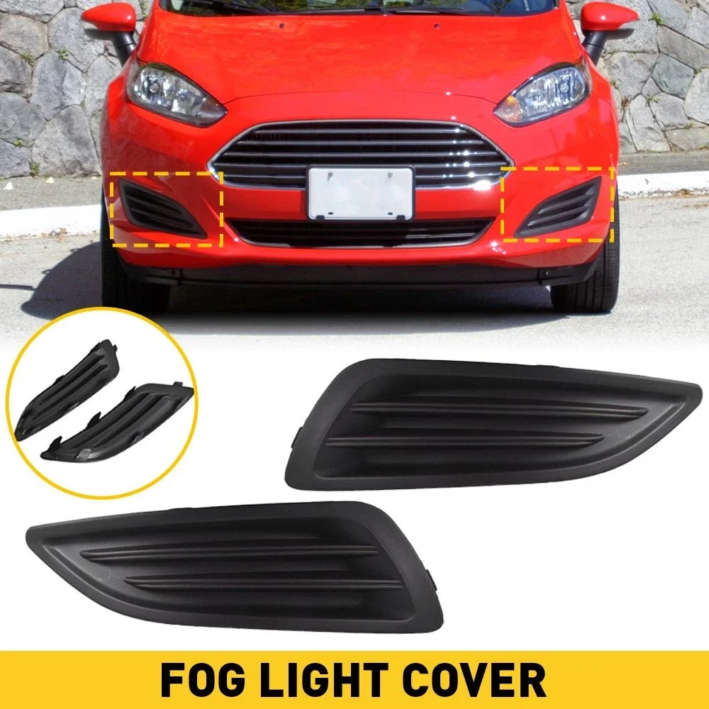 Left & Right Fog Light Covers for Ford Fiesta 2014–2019 - Set of 2
