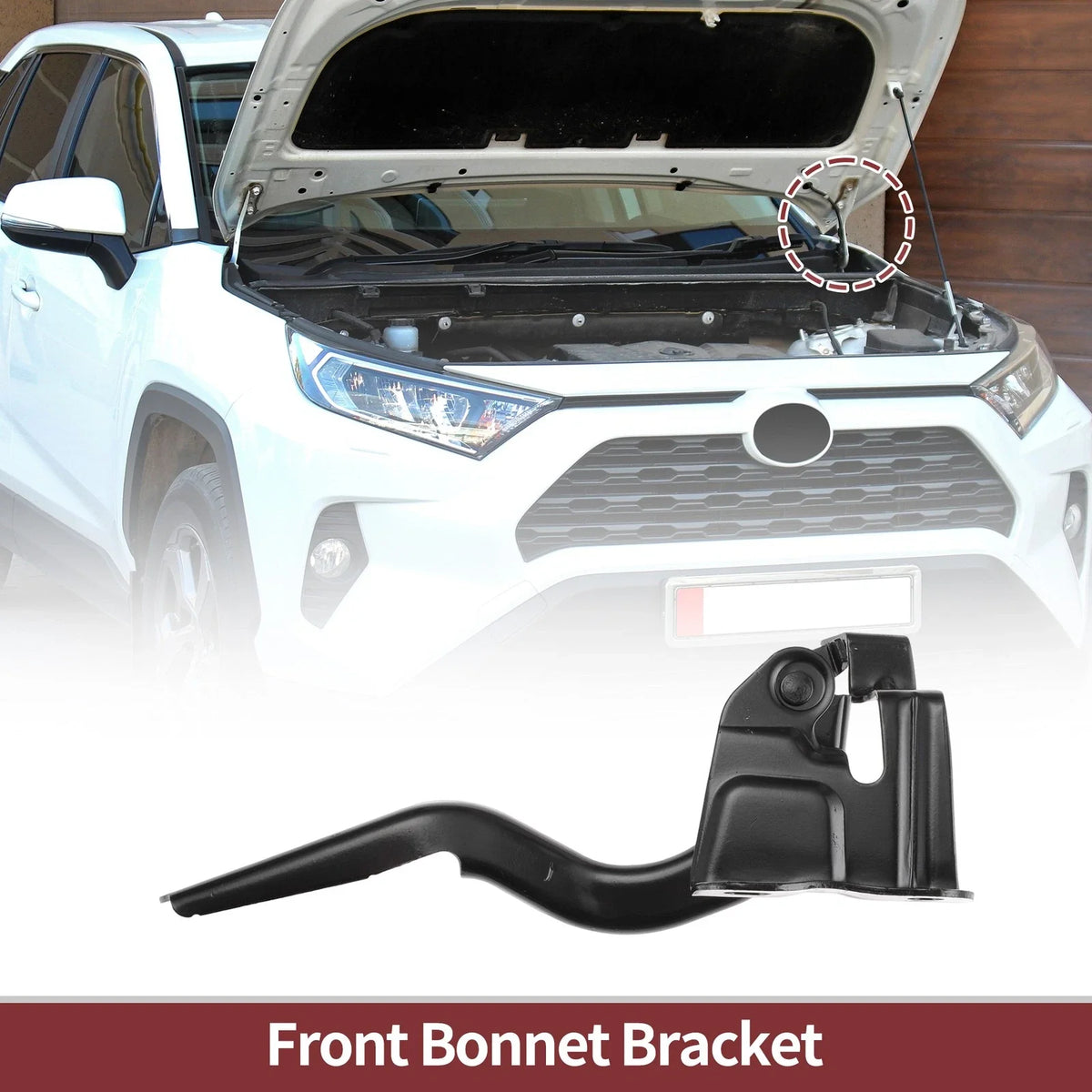 Hood Hinge for Toyota Yaris (2017–2018) Left Side, 1 pcs