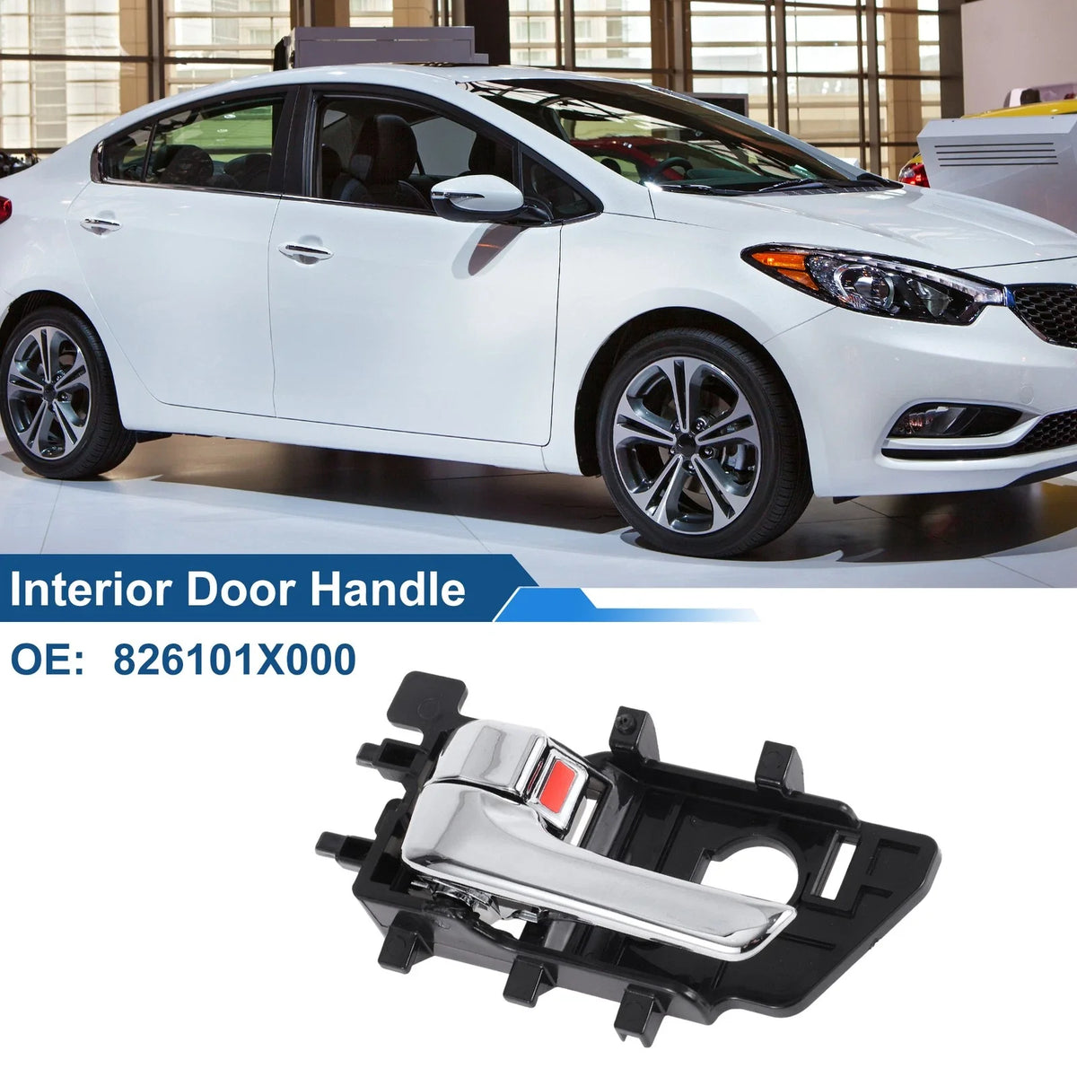 Front Passenger Side Interior Door Handle for Kia Forte (2009–2012) No. 826101X000