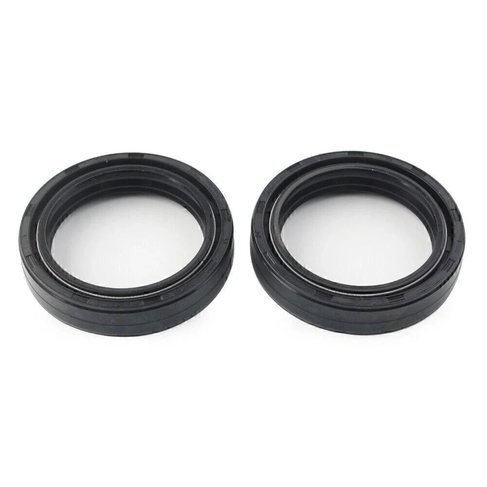 2X Front Fork Damper Shock Absorber Oil Seal for Motorcycle (41X53-8.5/10.5 MM)