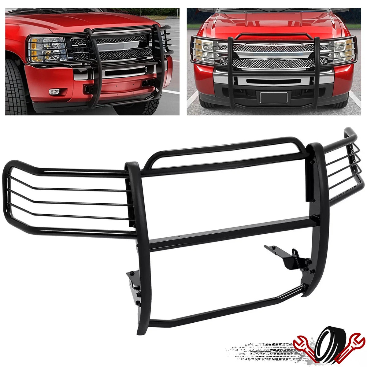 Front Bumper Brush Grill Guard for Chevy Suburban Tahoe (2007–2014)