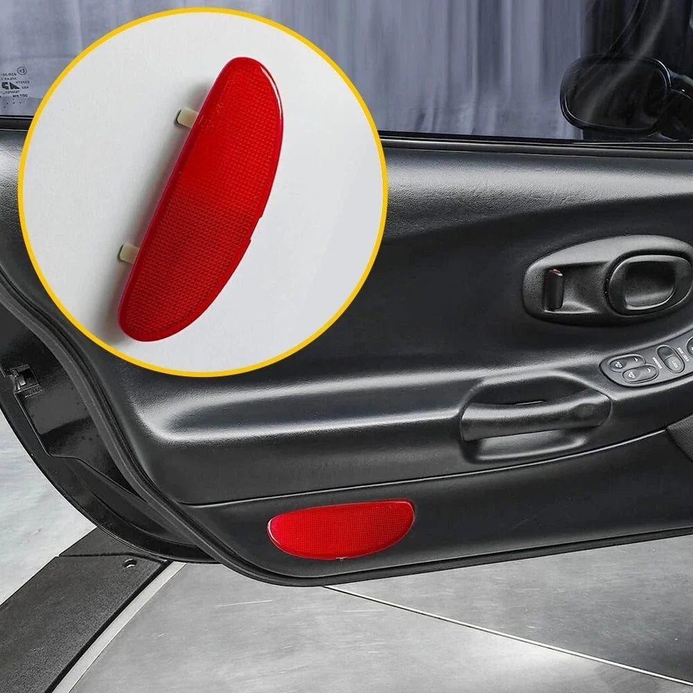Inner Door Panel Reflector Plate Light Cap Red for Corvette (1997–2004) 10295148