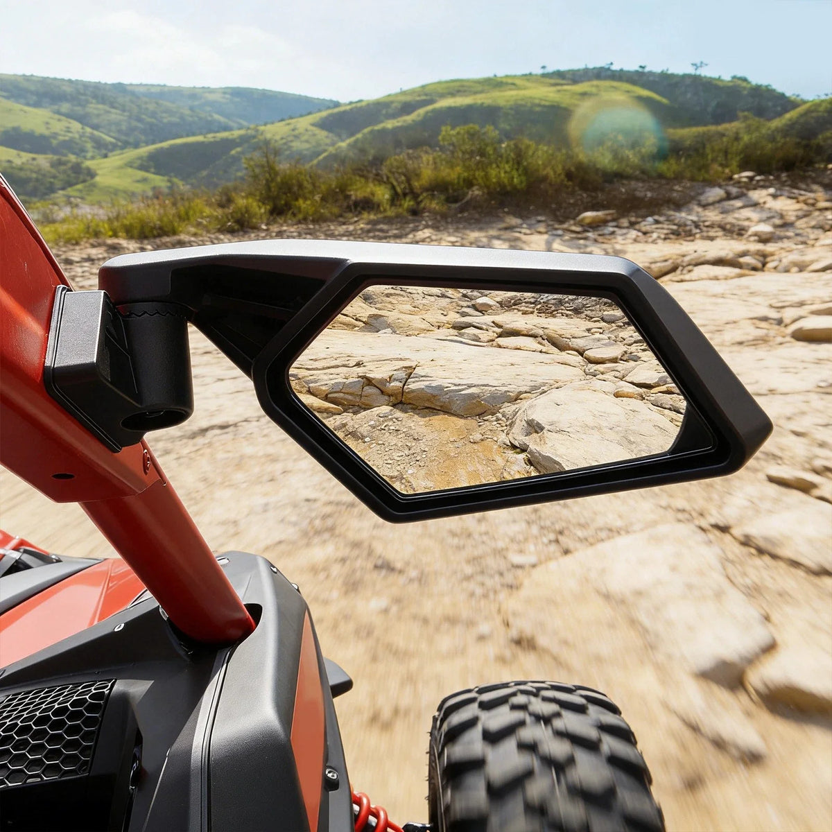 Rear View Side Mirror - Racing Style for Maverick X3 MAX 2017-2023