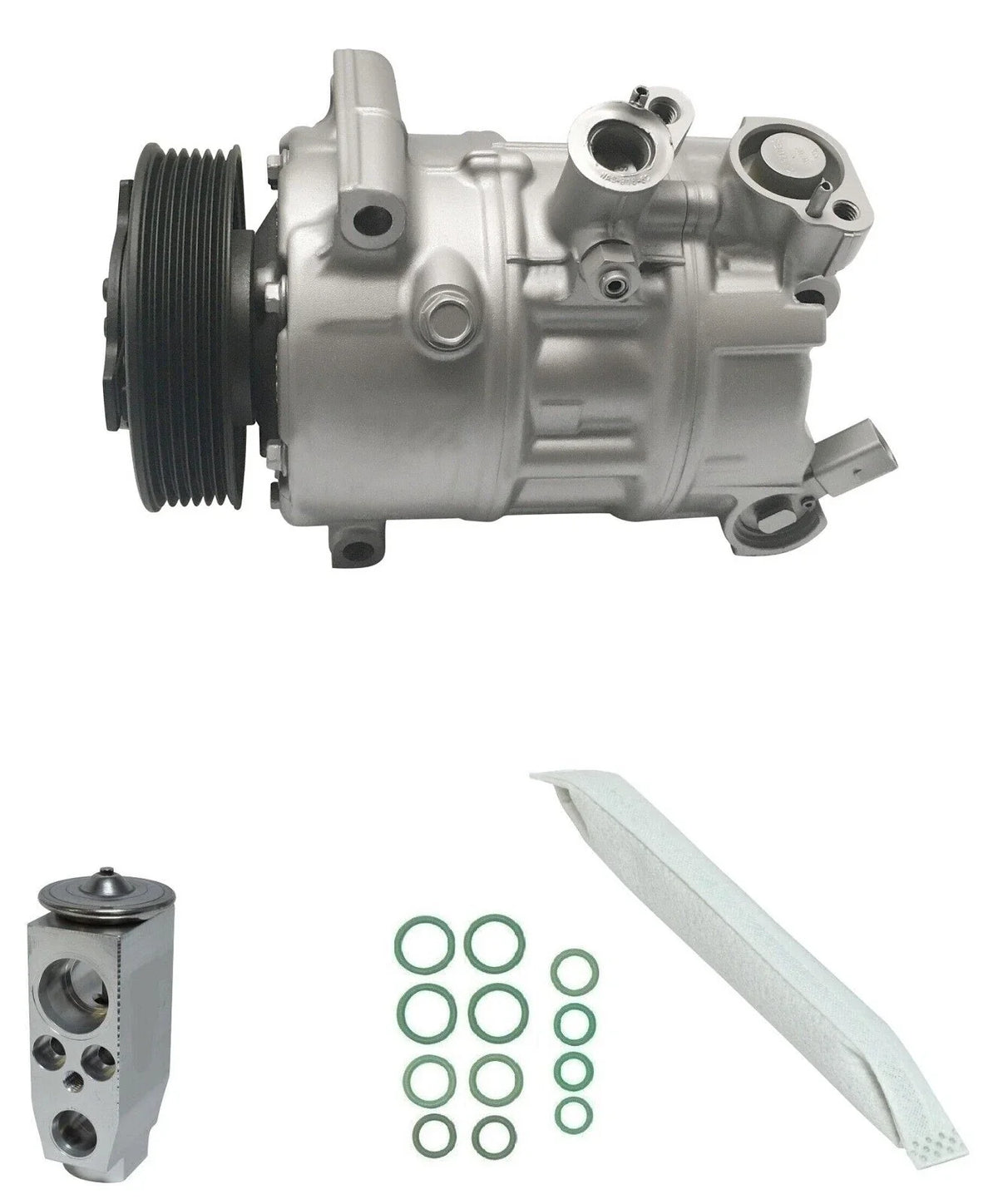 AC Compressor Kit Replacement for Audi A3 Sedan 1.4L Turbo (2017–2017)