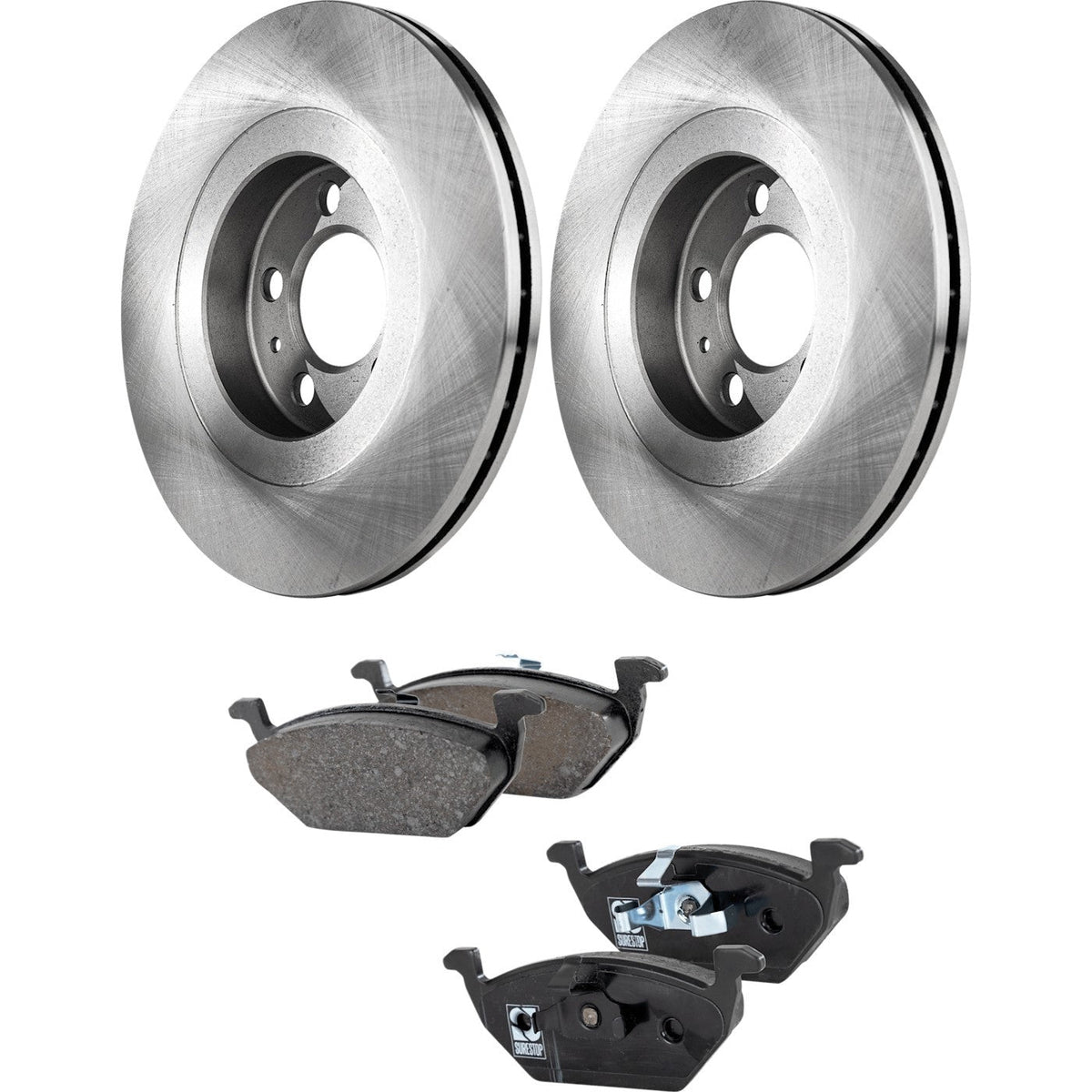Brake Pads & Disc Rotors Set for Front VW Golf Jetta 1999