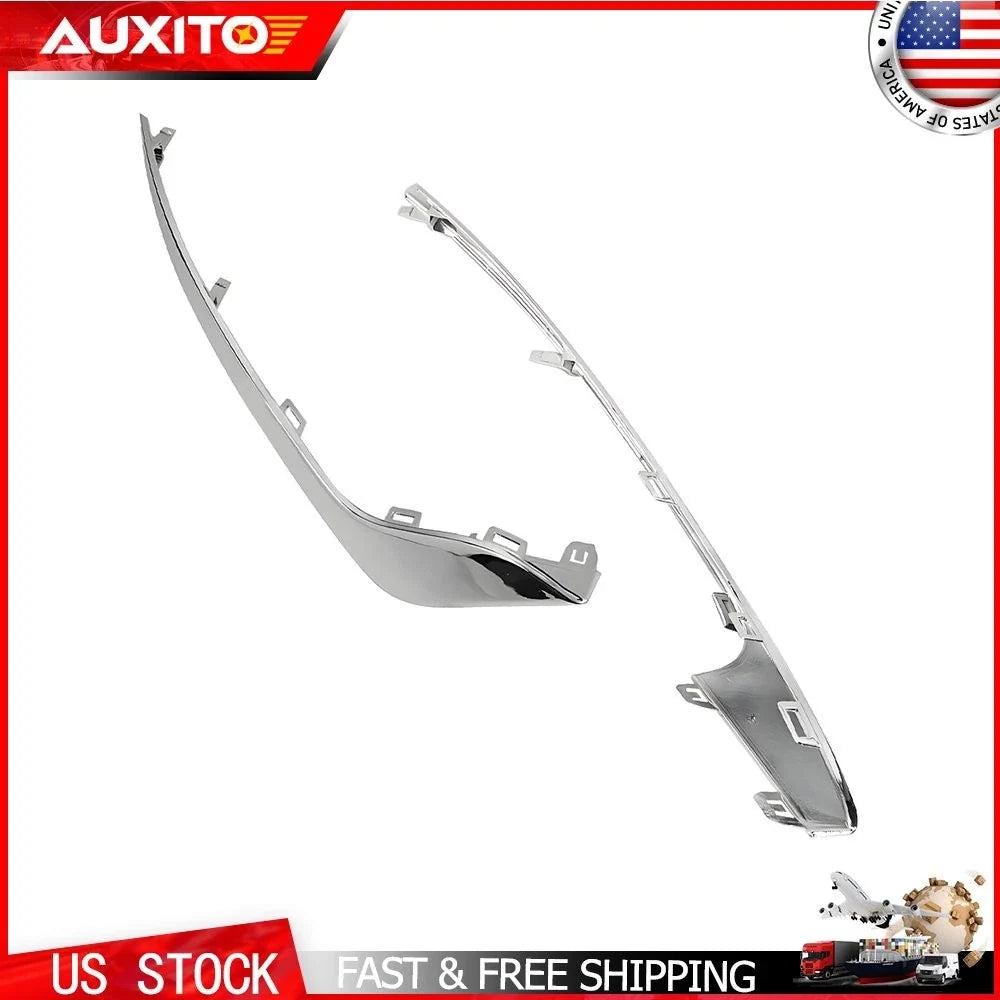 Pair of Chrome Fog Light Lamp Strips for 2019-2020 Ford Fusion