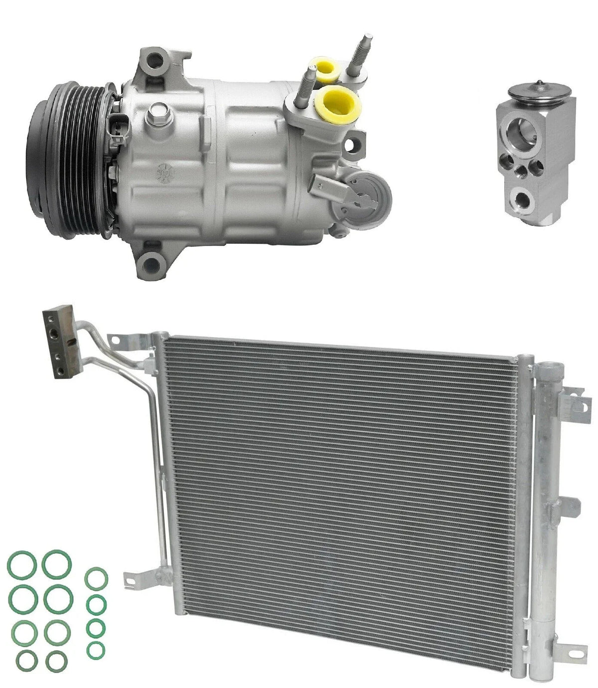 AC Compressor Kit With Condenser for Jeep Wrangler 2.0L (2021–2024)