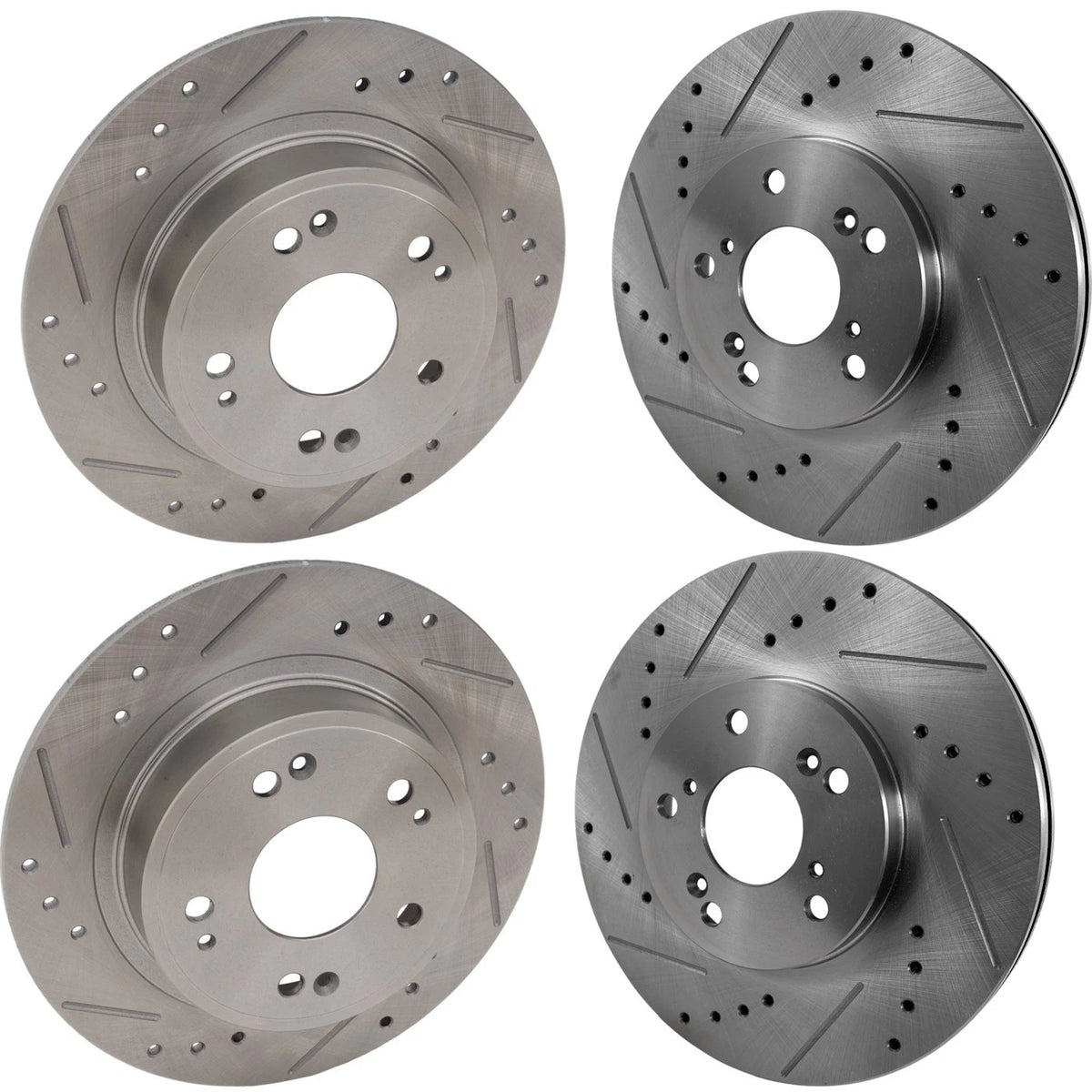 Front & Rear Brake Disc Rotors for Acura TSX, Honda Accord (2006–2012)