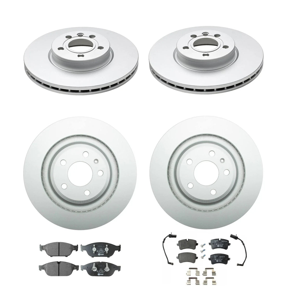 Hella Disc Brake Pad Kit for Audi A6 FWD A7 Quattro (2012–2018)