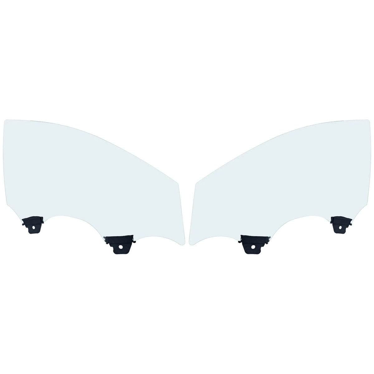Set of 2 Front Door Glasses for Chevy
