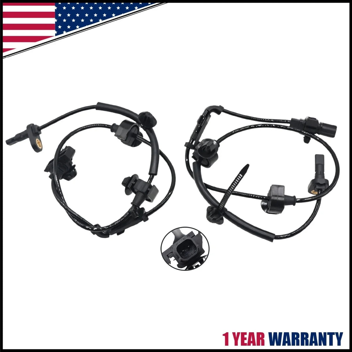 2Pcs ABS Wheel Speed Sensors for Honda CR-V 2007-2011 Front Position