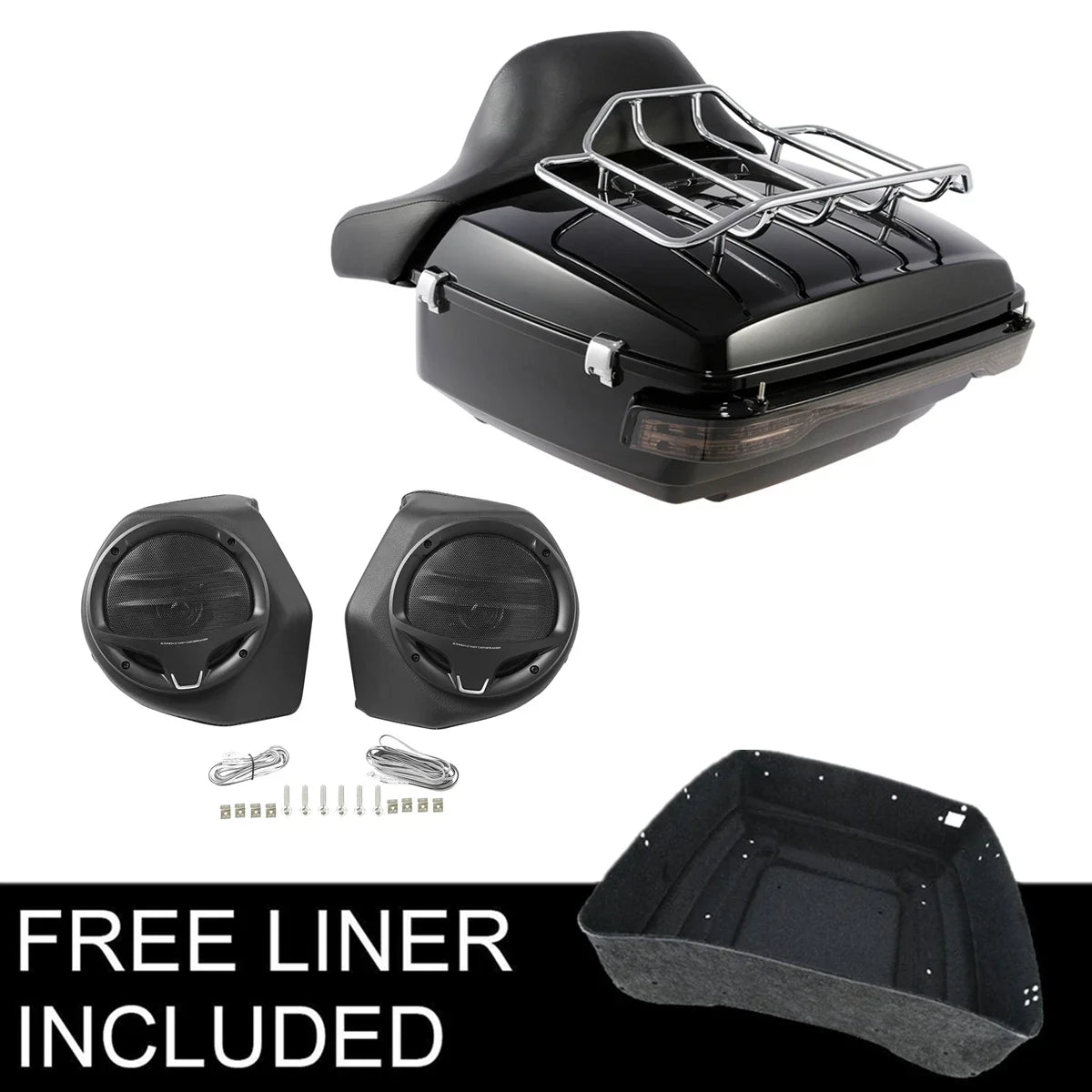 Trunk Pad Speakers for Harley Electra Glide Touring Models 2014-2026