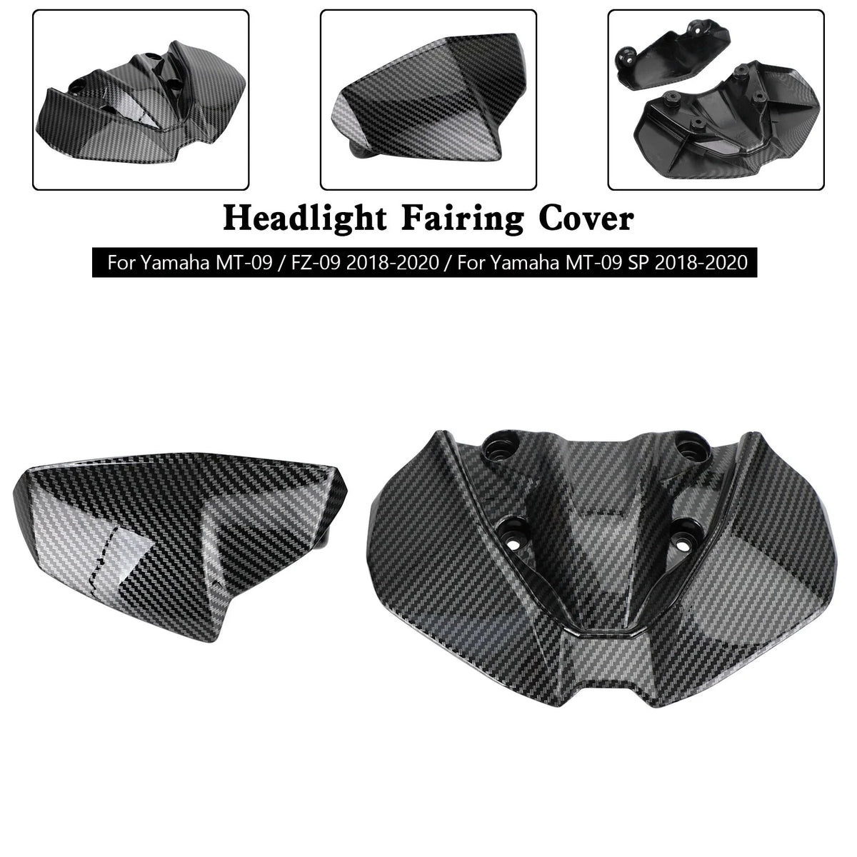 Headlight Fairing Windshield Cover for MT-09/FZ09 (2018-2020)