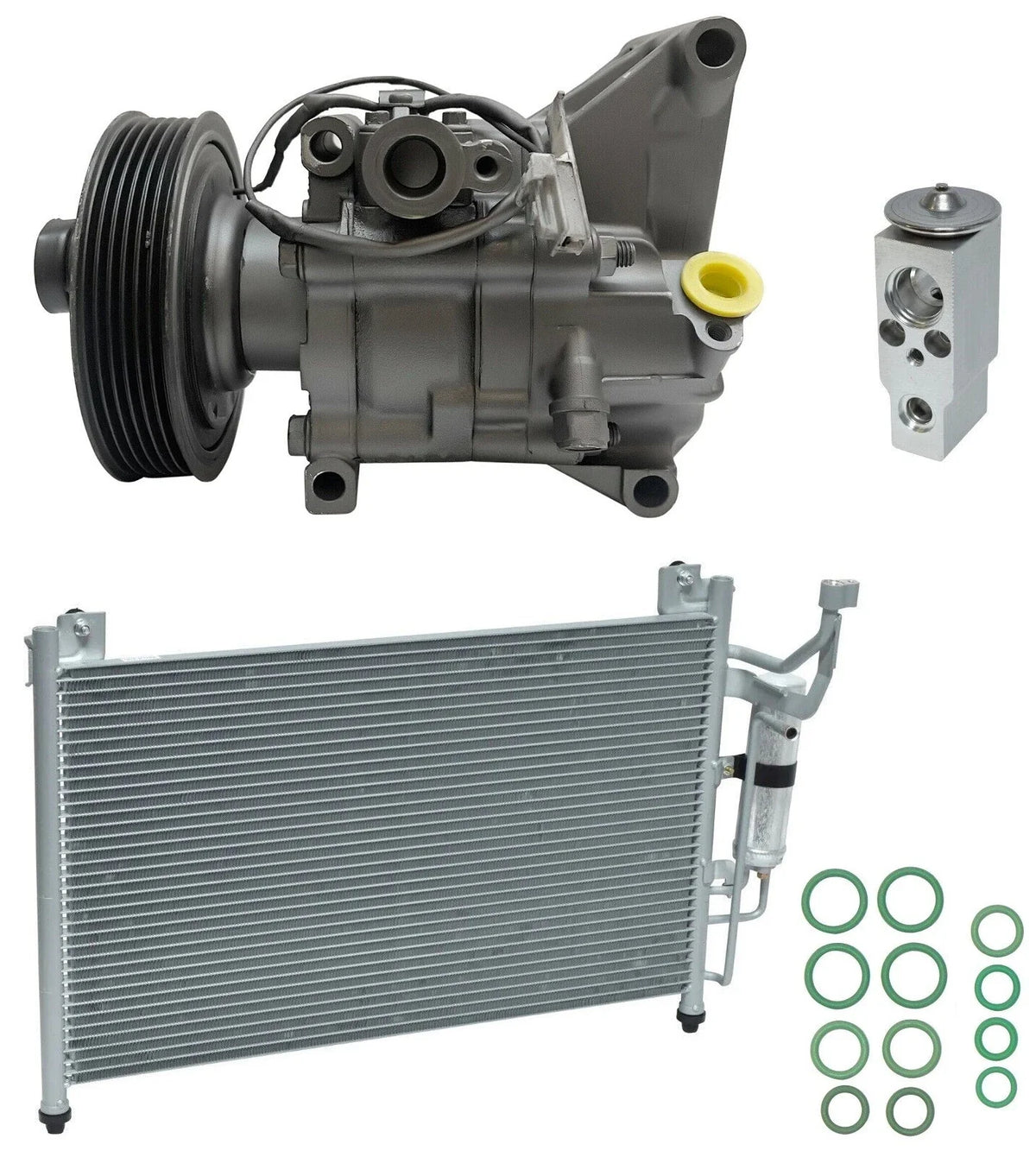 AC Compressor Kit With Condenser for Mazda 2 1.5L (2012–2014)