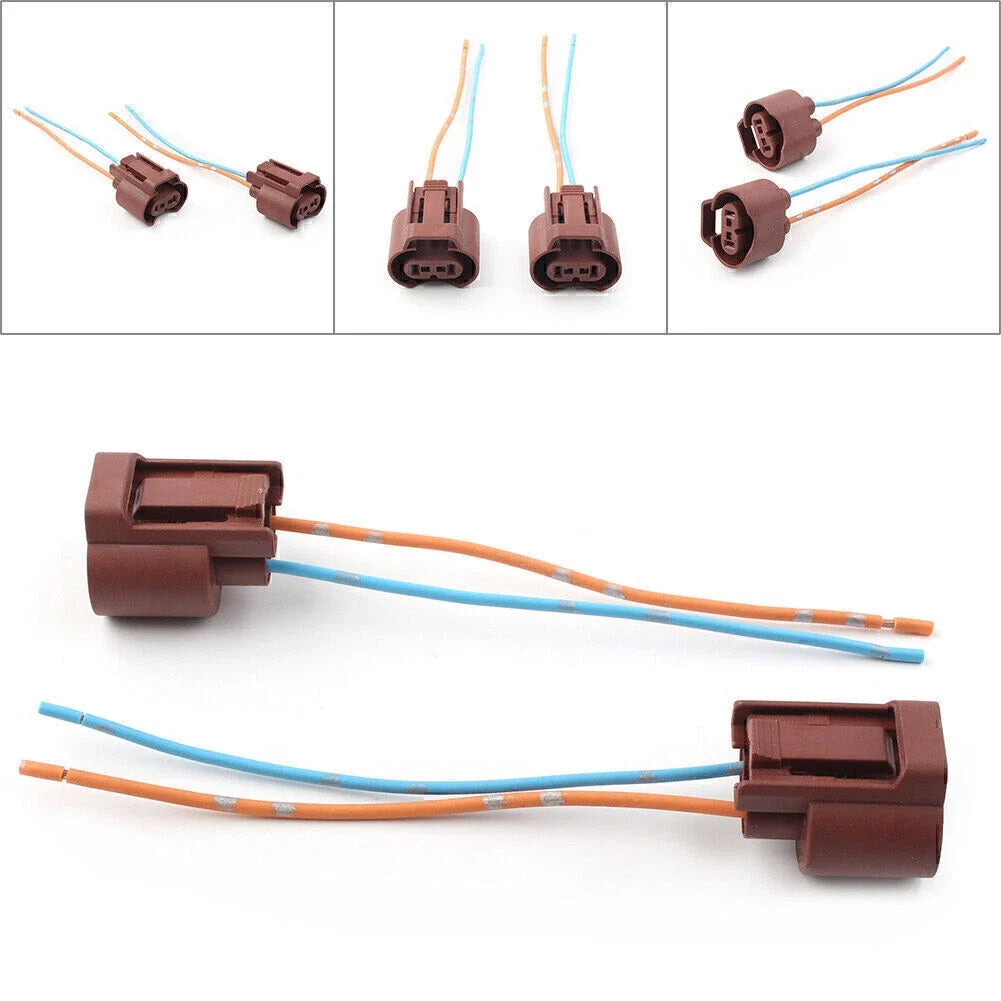 2X Wire Pigtail Female U 9006 HB4 Fog Light Socket Connector for
