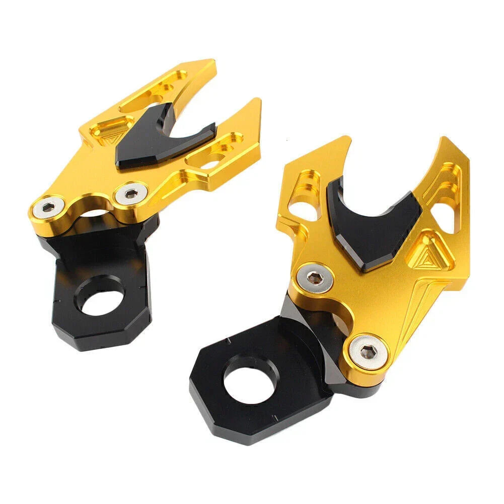 Rear Fork Chain Adjuster in Gold Aluminum for Honda CB650F 2014-2018
