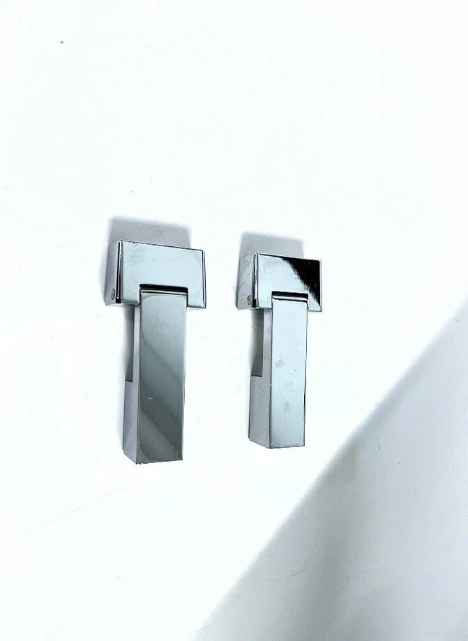 2X Stainless Steel Block Hinge for