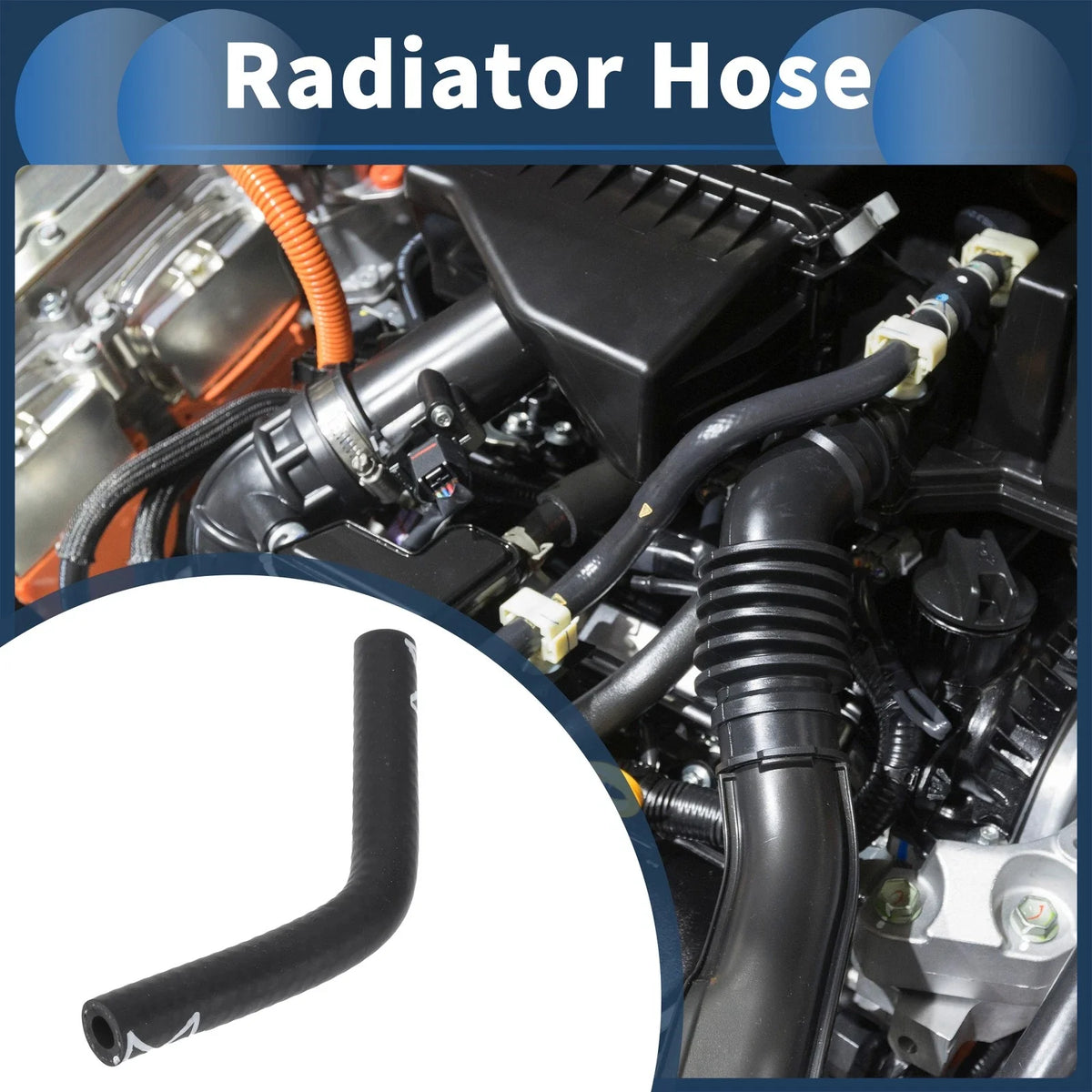 Radiator Hose for Audi A4 S4 (1999–2005) No. 078121188B Black 1 Pc