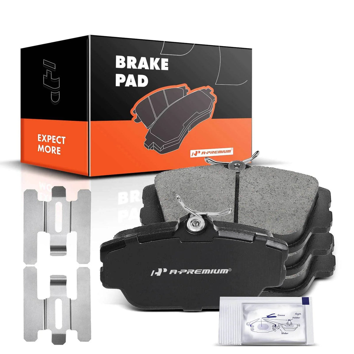 Set of 4 Front Ceramic Brake Pads for Ford Taurus Thunderbird (1986–1997)