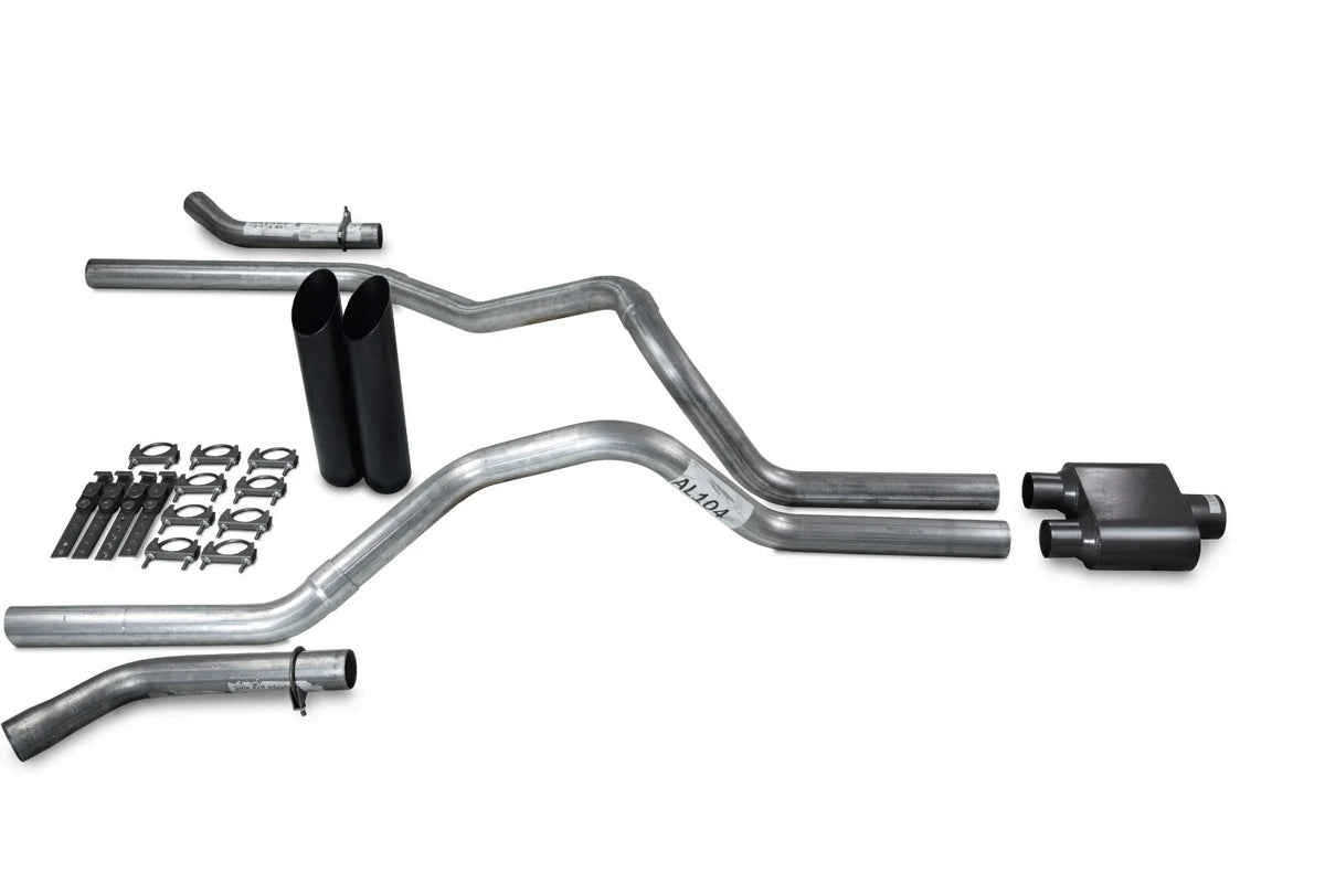 Exhaust Kit Dual with Corner Exit & 2.5" Tips for Chevy GMC 1500 1996-1999