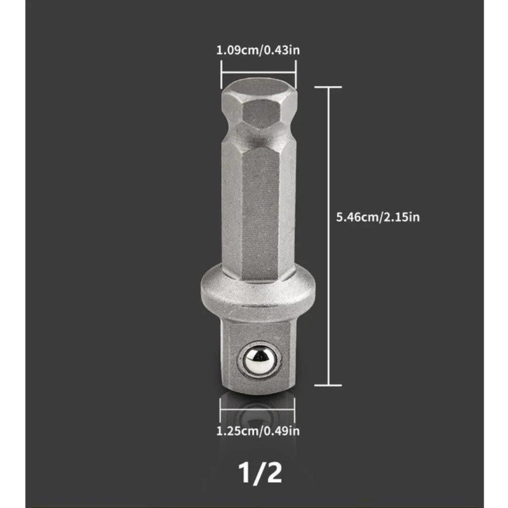 1/2in Connecting Rod Hex to Square Quick Release for Mechanics (1pc)