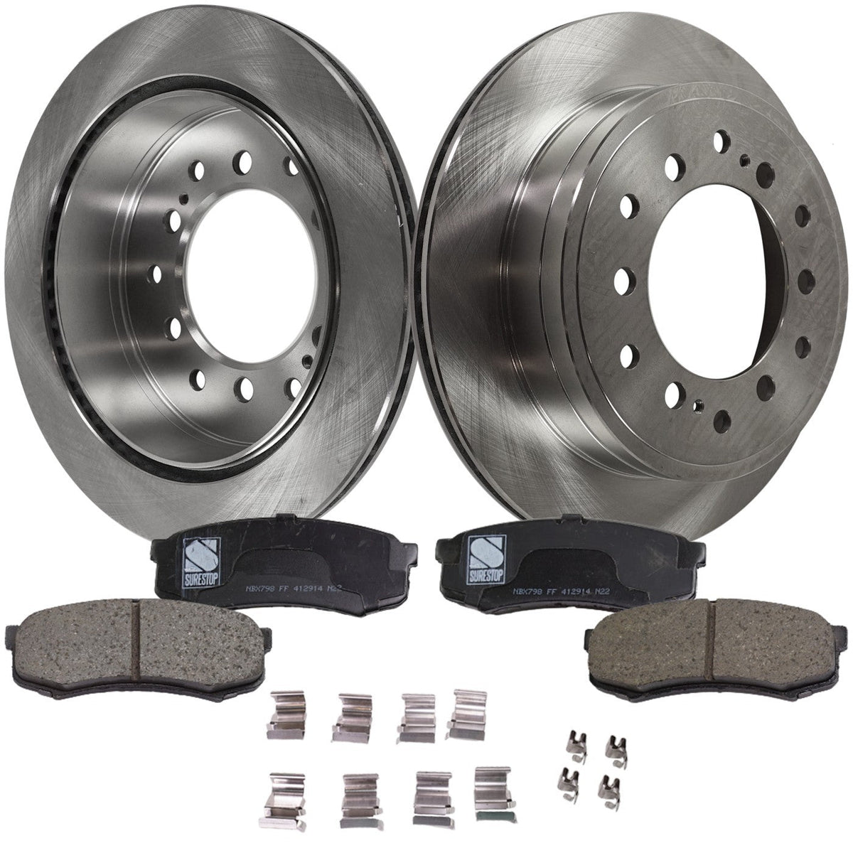 Rear Brake Disc and Pad Kit for Lexus GX460 Toyota 4Runner
