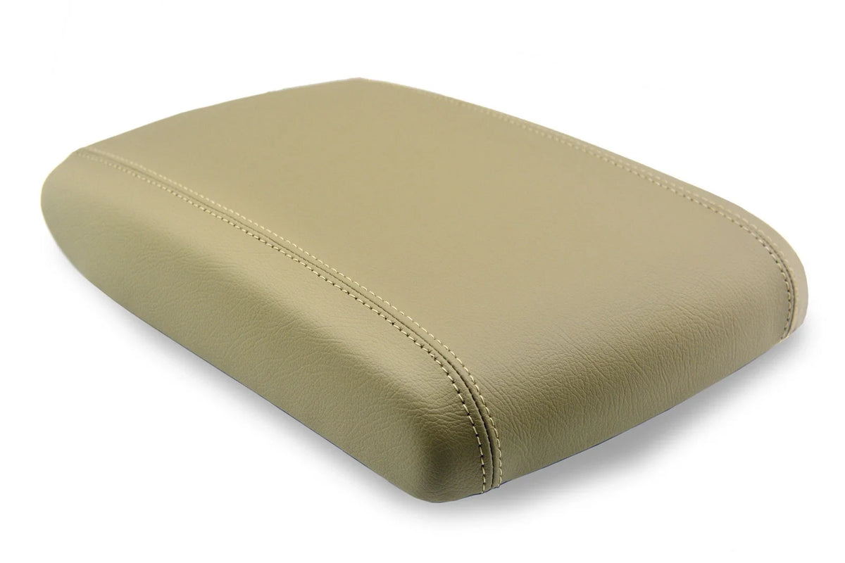 Leather Synthetic Console Armrest Cover for GMC Yukon (2003–2009) Beige