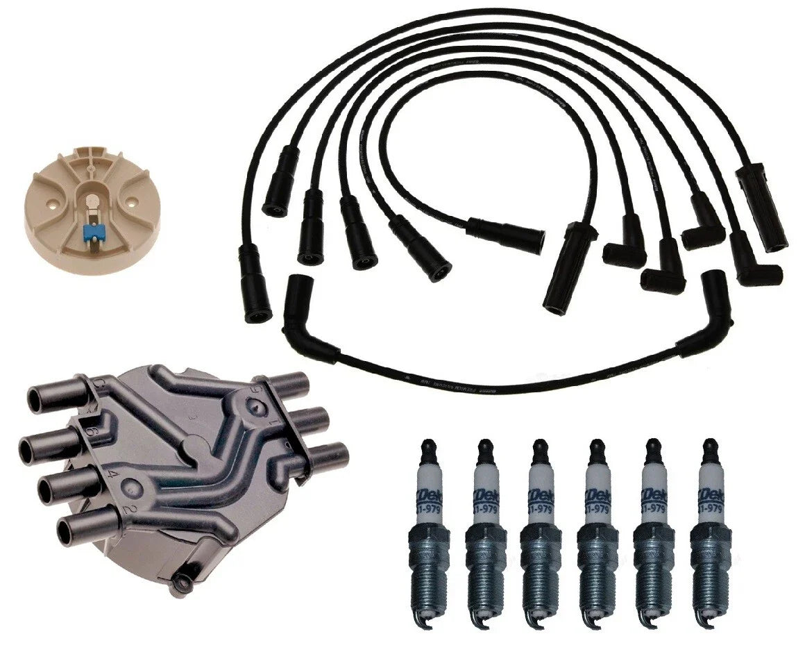 ACDelco Ignition Kit for Chevy Blazer (Distributor Rotor, Cap, Wires, Plugs)