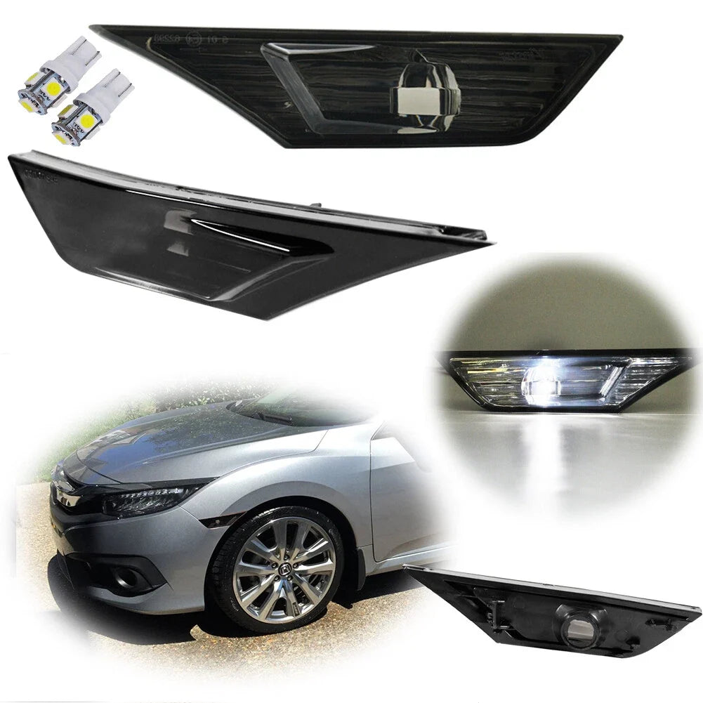 Smoked Side Marker Lamp with LED for Honda Civic (2016–2021)
