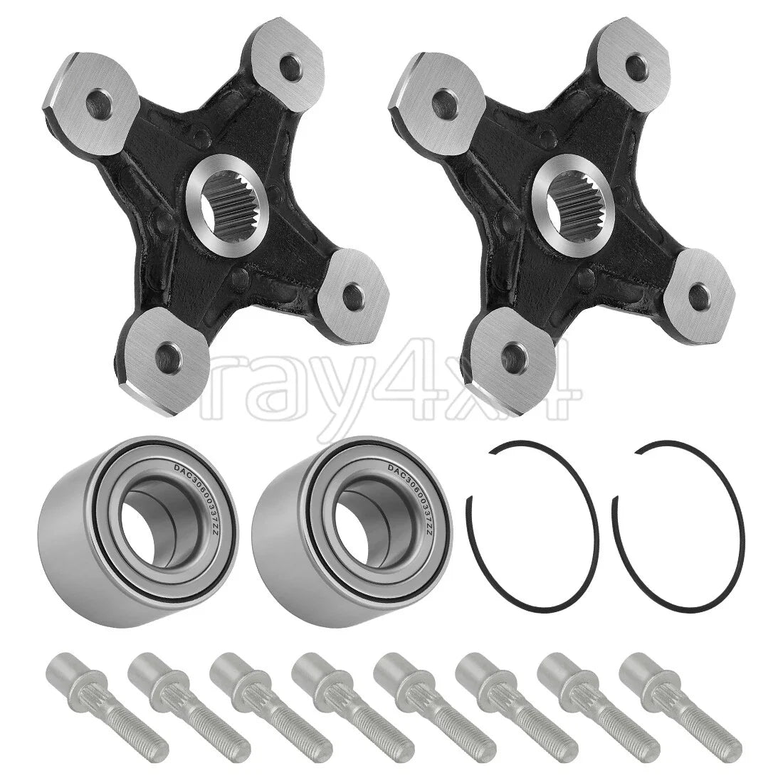 Front and Rear Hubs with Bearings & Studs for Can-Am Renegade 1000