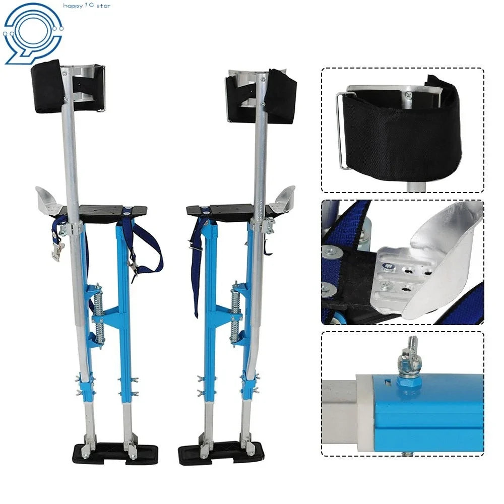 Painters Adjustable Drywall Stilts 36"-48" - Blue Color